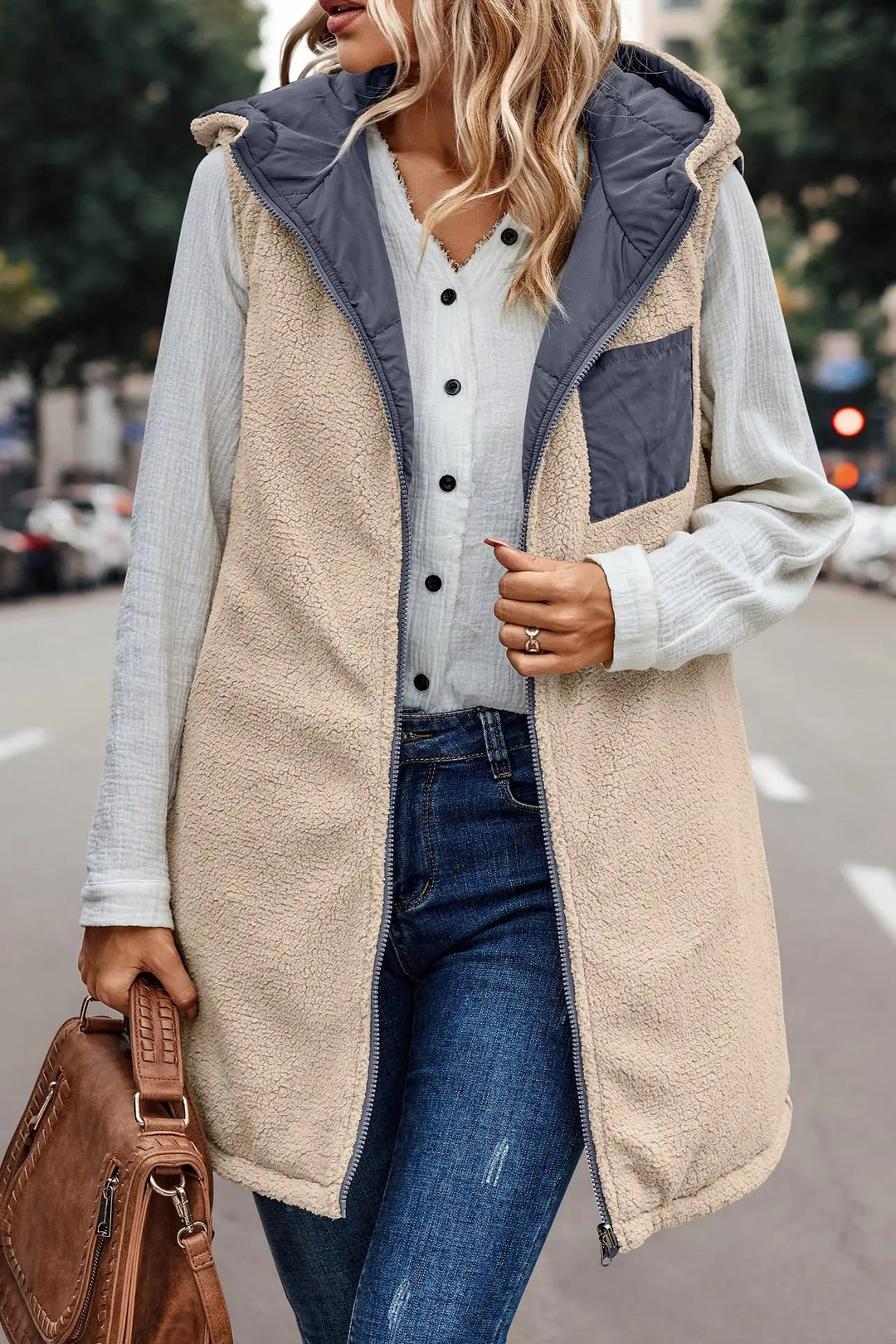 GR | Jamia Reversible Hooded Vest
