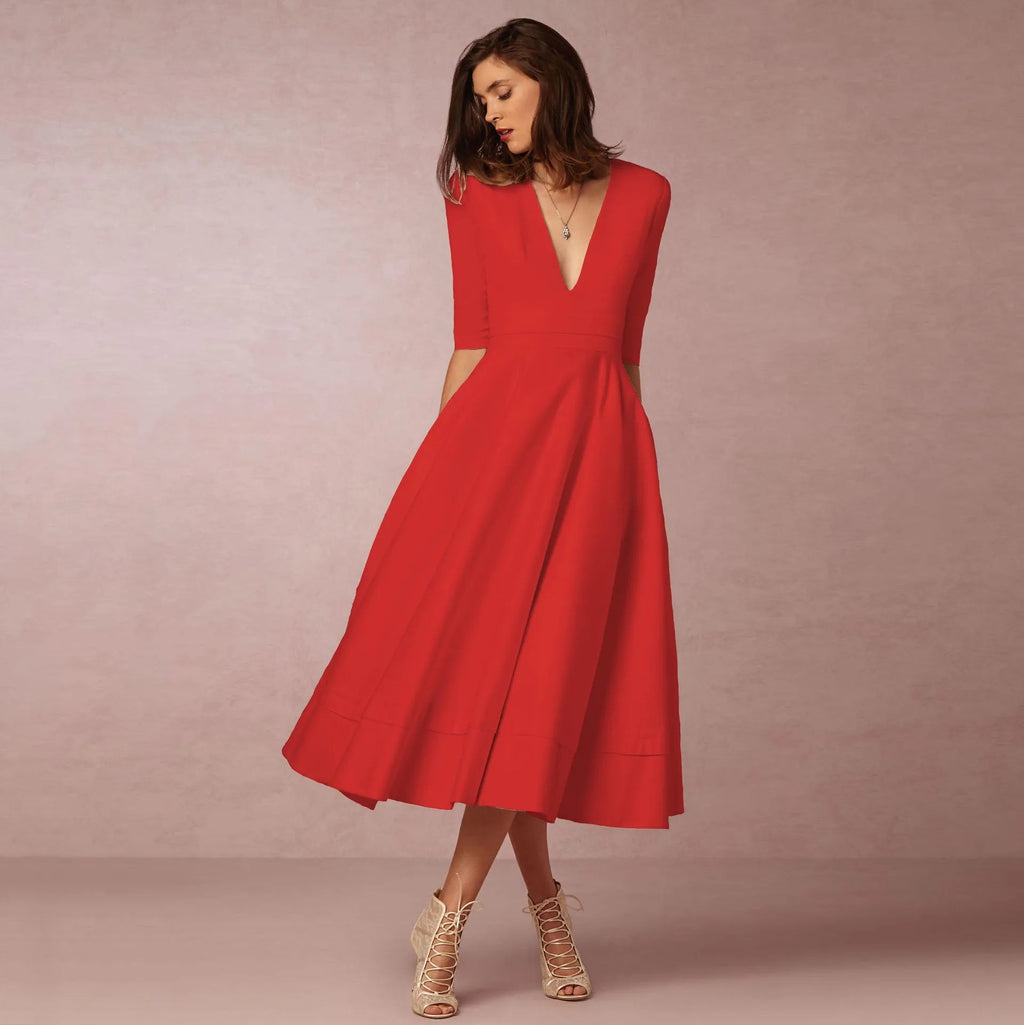 GR | Elegante Lange Damenkleid