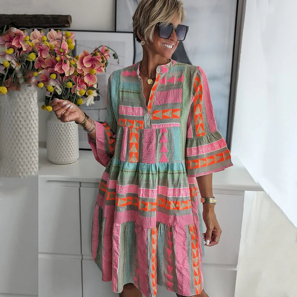 GR | Boho Chic Loose Fit Dress