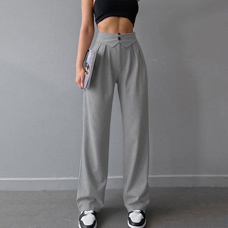 GR | Stilvolle High-Waist-Hose mit Falten