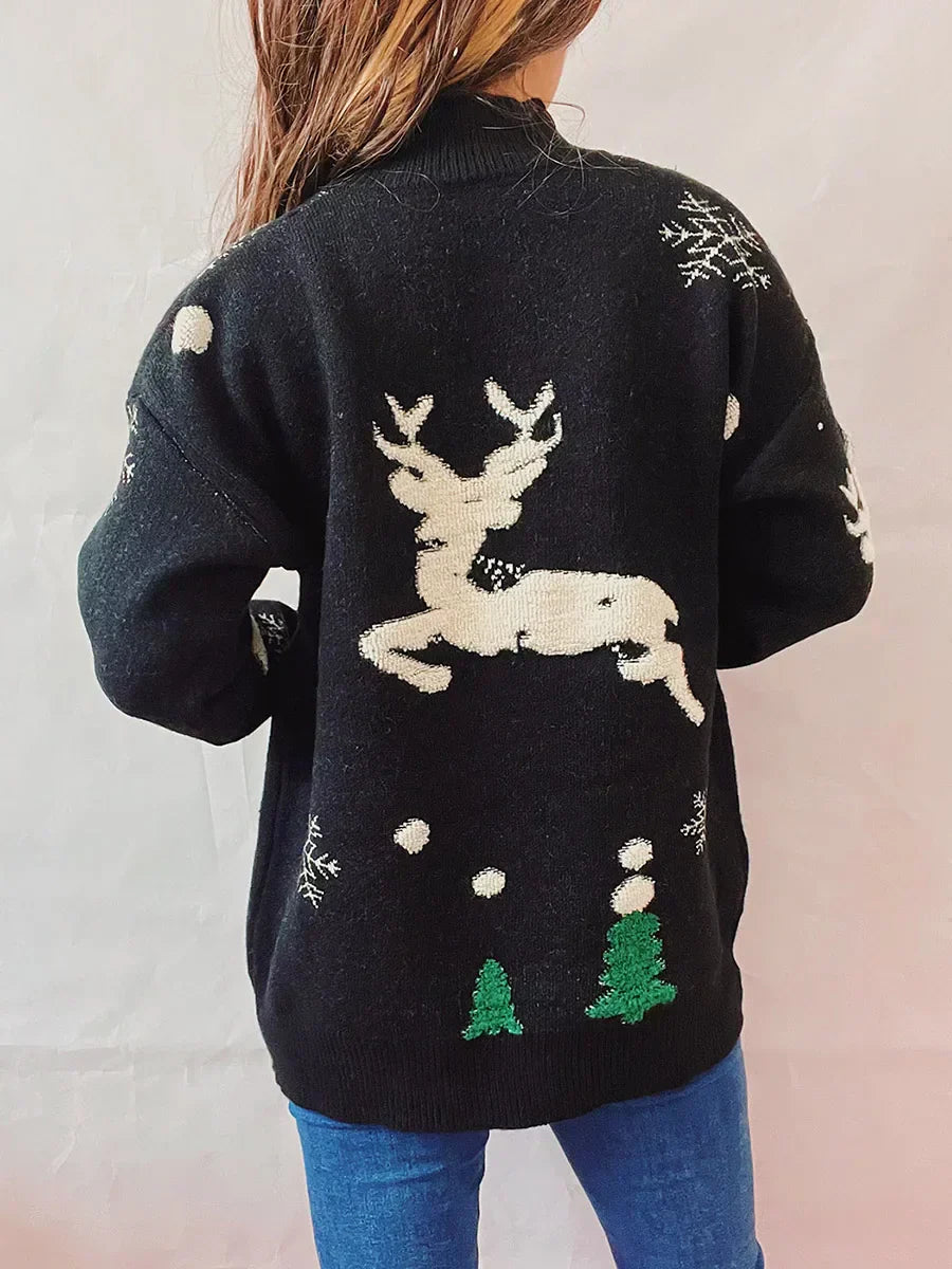 GR - Ugly Christmas sweater - High neck and long sleeves 