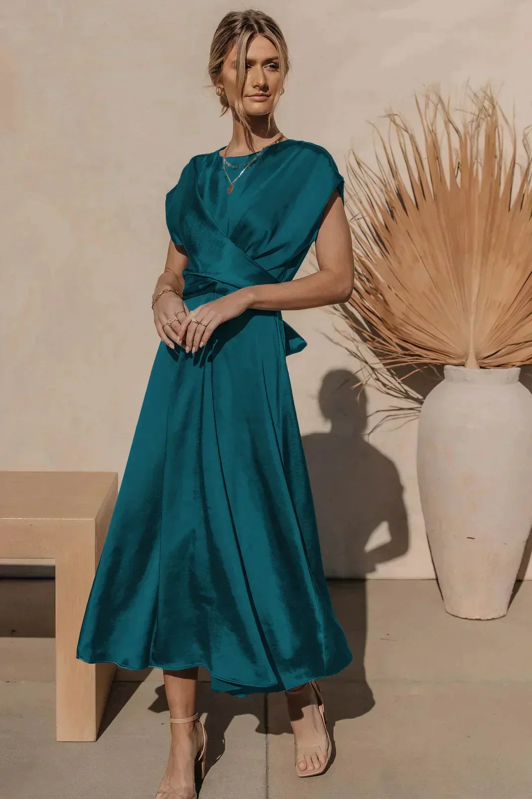 GR | Elegantes Partykleid Aus Satinseide