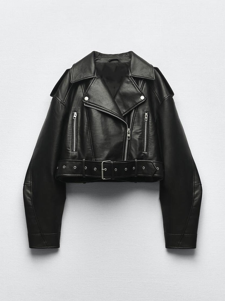 GR - Vintage Jacke Aus Veganem Leder