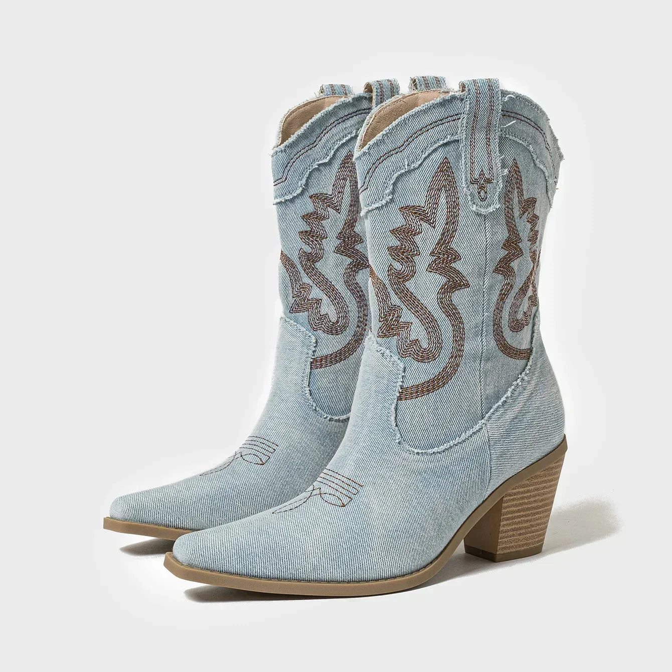 GR | Embroidered Western Cowboy Boots for Women