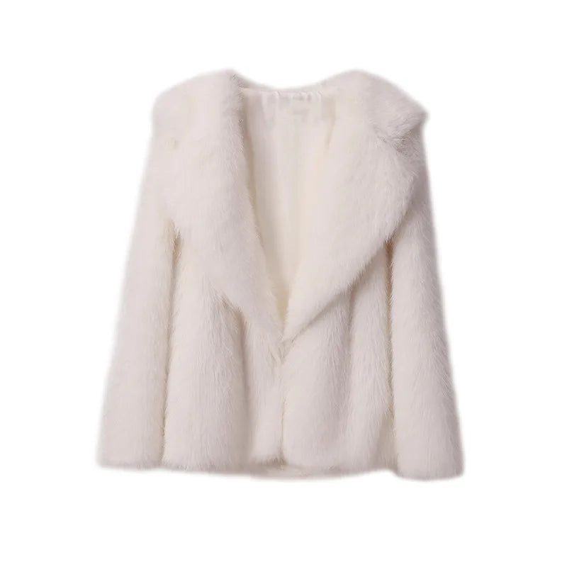 GR - Slim Faux Fur Coat