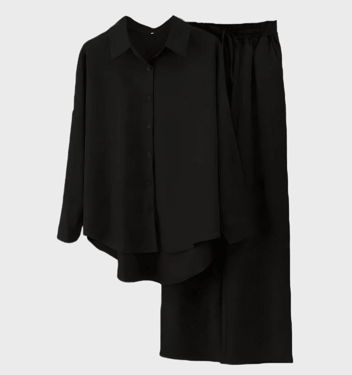 GR | 2-piece set, consisting of a loose shirt and wide-legged trousers