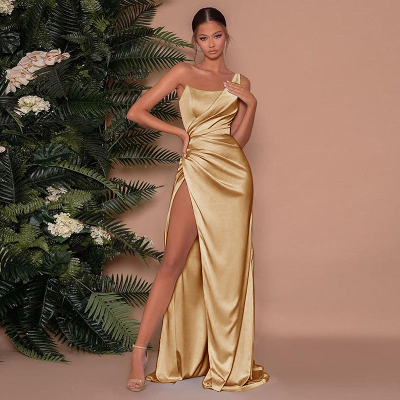 GR | Elegante Satin Abendkleid