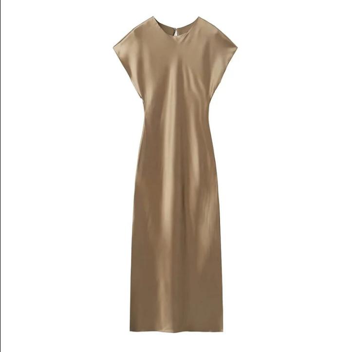 GR | Elegante Satin-Midikleid