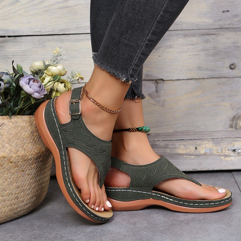 GR | Women's sandals with ergonomic footbed