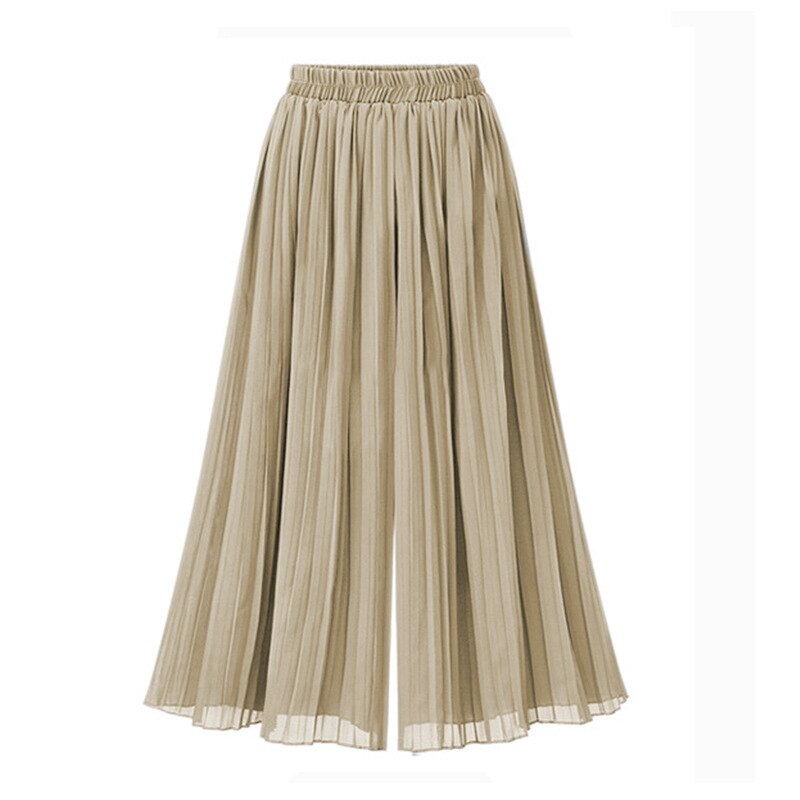 GR | Women's Wide Leg Trousers with Mesh Detail