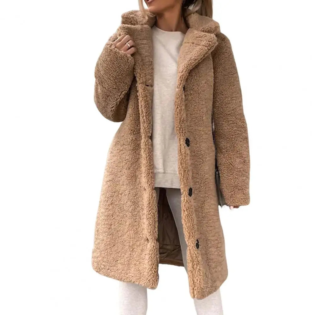 Plush overcoat