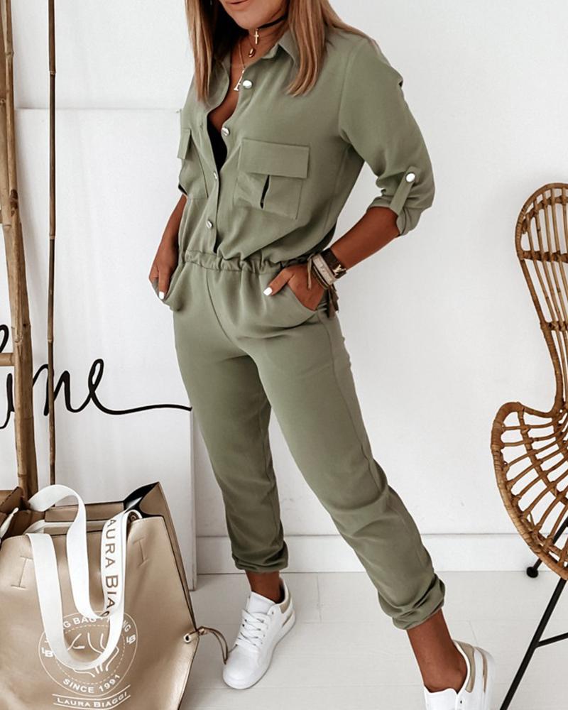 GR | Elegant long-sleeved jumpsuit for women 