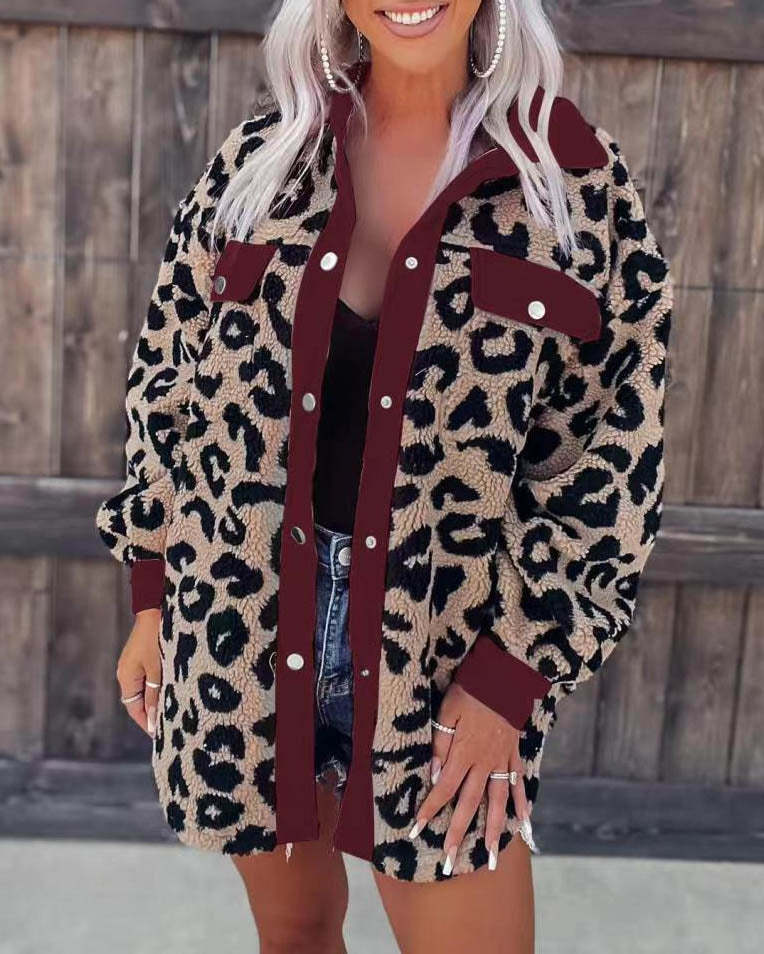 GR - Fashion Leopard Coat