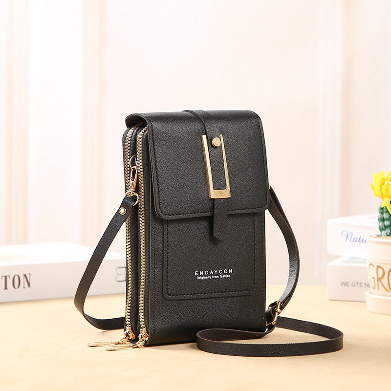 GR Leather Smartphone Clutch | Women's Handbag with Touchscreen Window