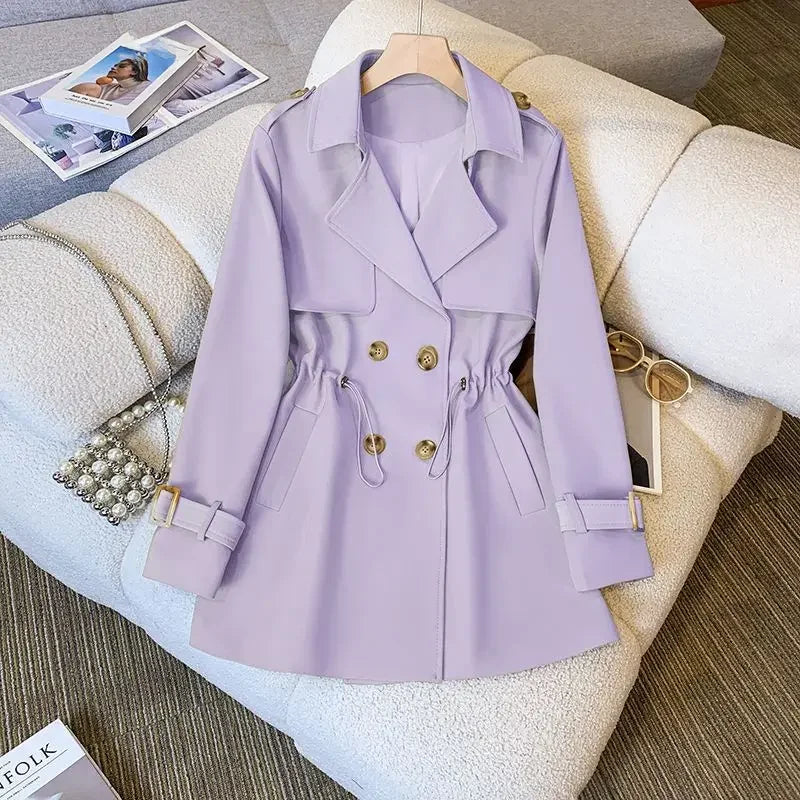 GR | Elegant, mid-length trench coat for women