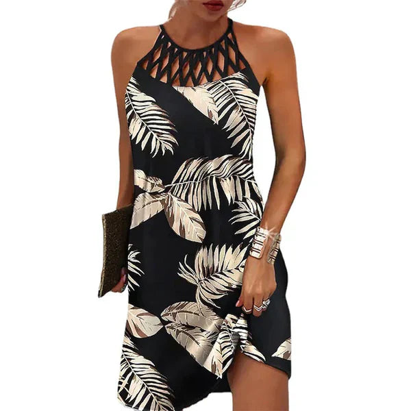 Woman Halter Summer Dress 