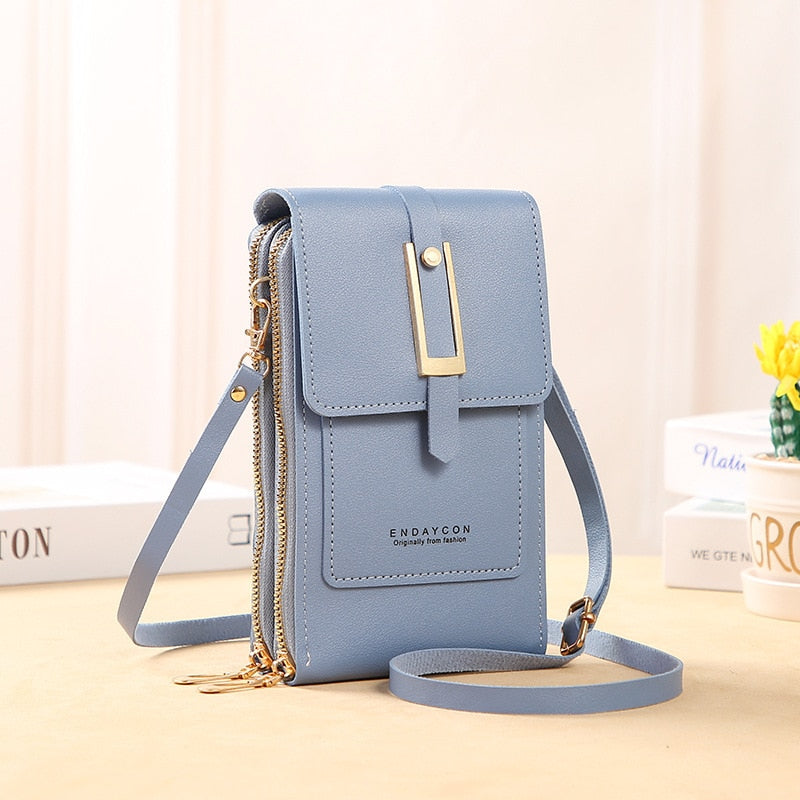 GR Leather Smartphone Clutch | Women's Handbag with Touchscreen Window