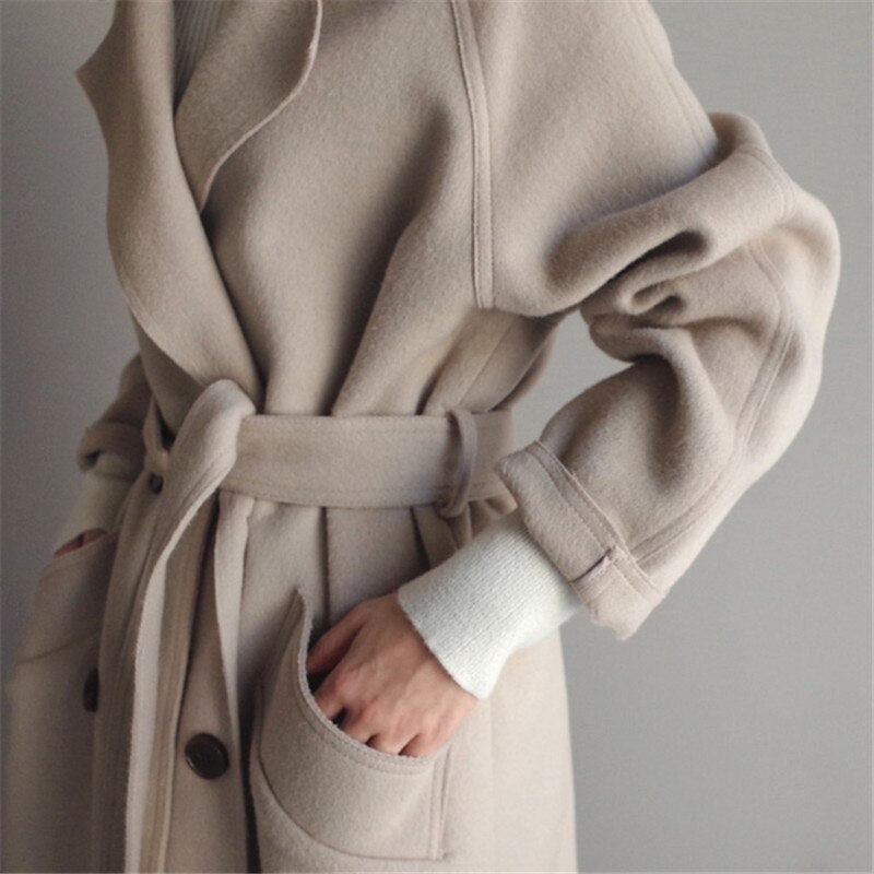 GR | Long trench coat for women 