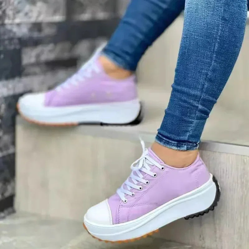 GR | Canvas Sneakers Casual Lace-up Shoes