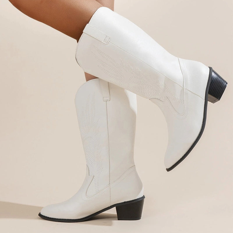 GR Cowboy Boots | High-quality women's boots with boho print