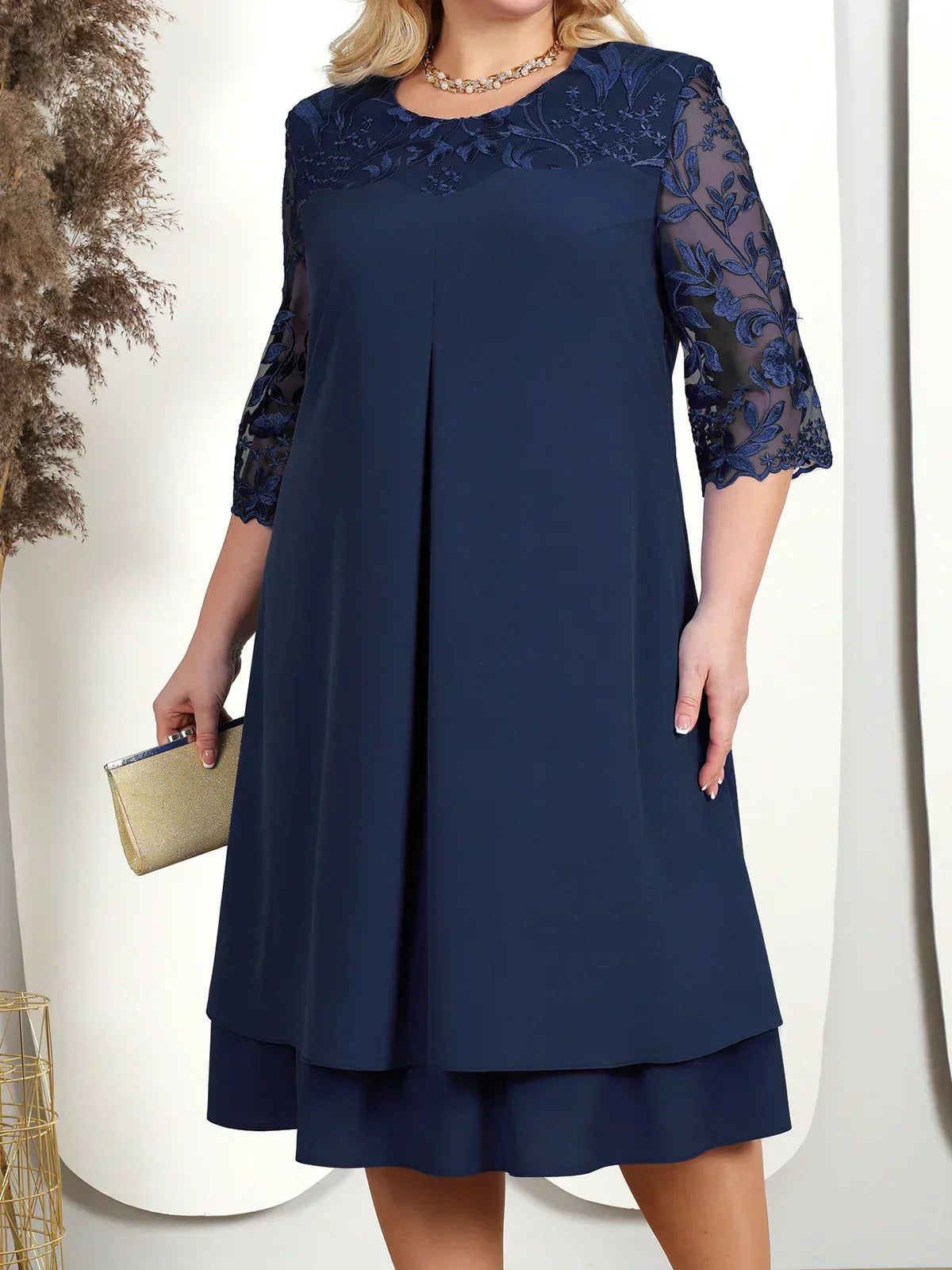 GR | Elegantes Besticktes Abendkleid für Damen