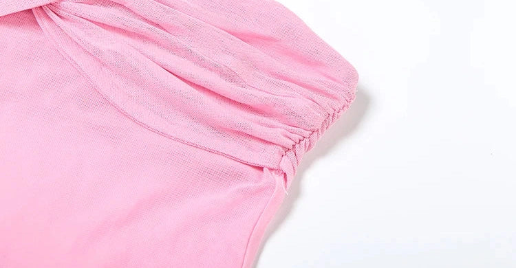 GR | Patchwork Maxi Dress Scarf Backless Strapless Ruffled Banquet