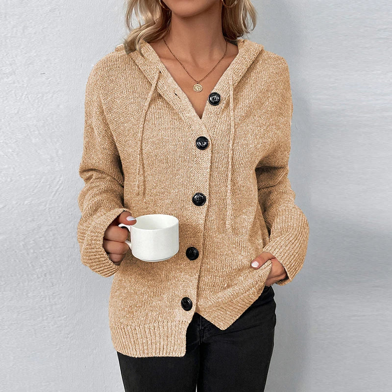GR | Bequemer Hooded Cardigan