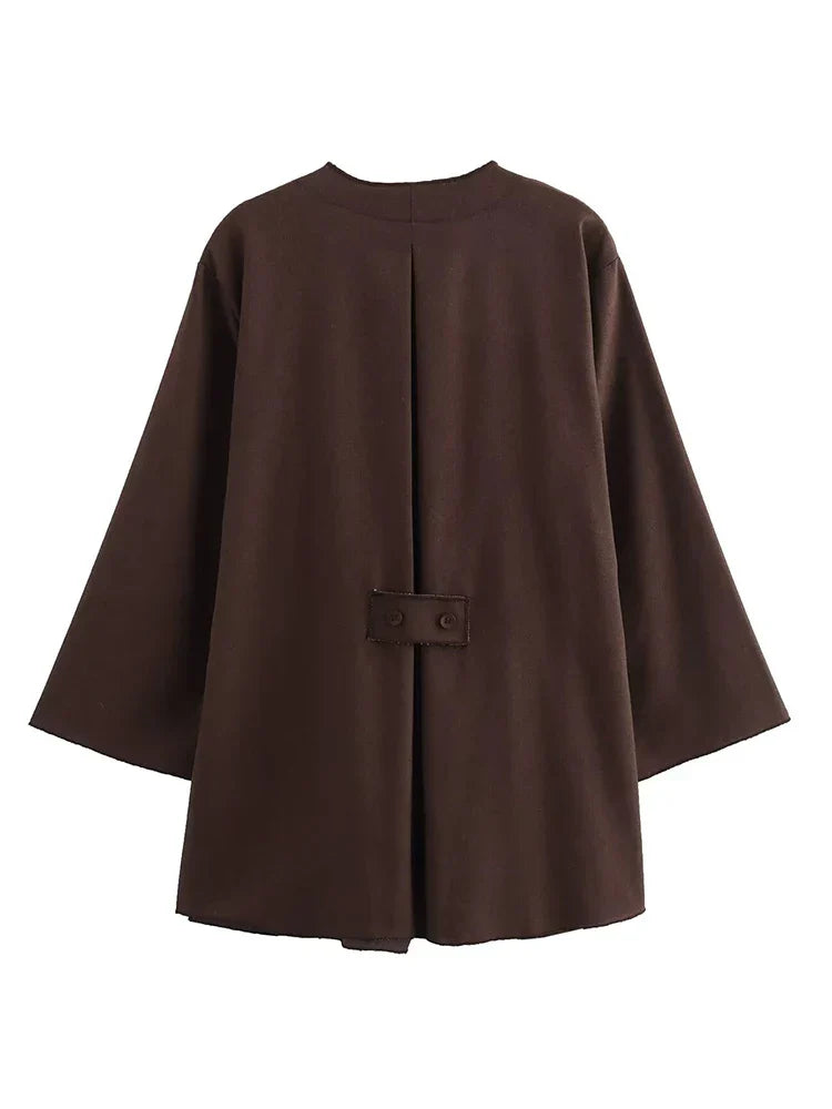 GR | Fashion Linen 2-Piece Women's Spring Summer Kimono Style Loose Lace-Up Shirts Tops Women's Wide Leg Trousers Set