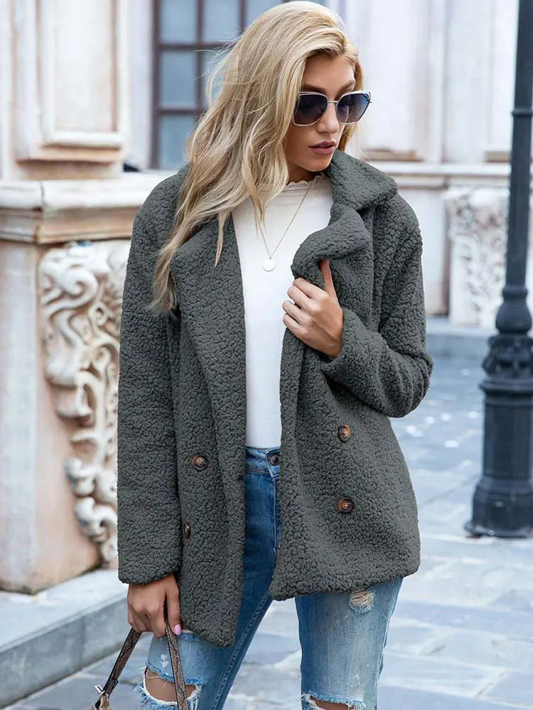Faux fur jacket