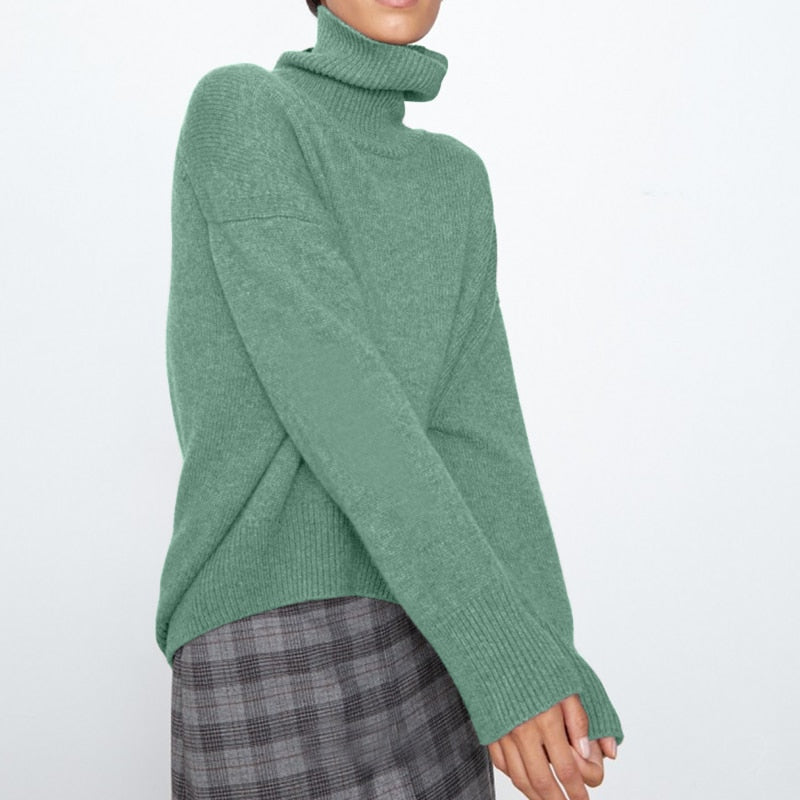 GR | Stylish Autumn Classic Turtleneck Sweaters for Women