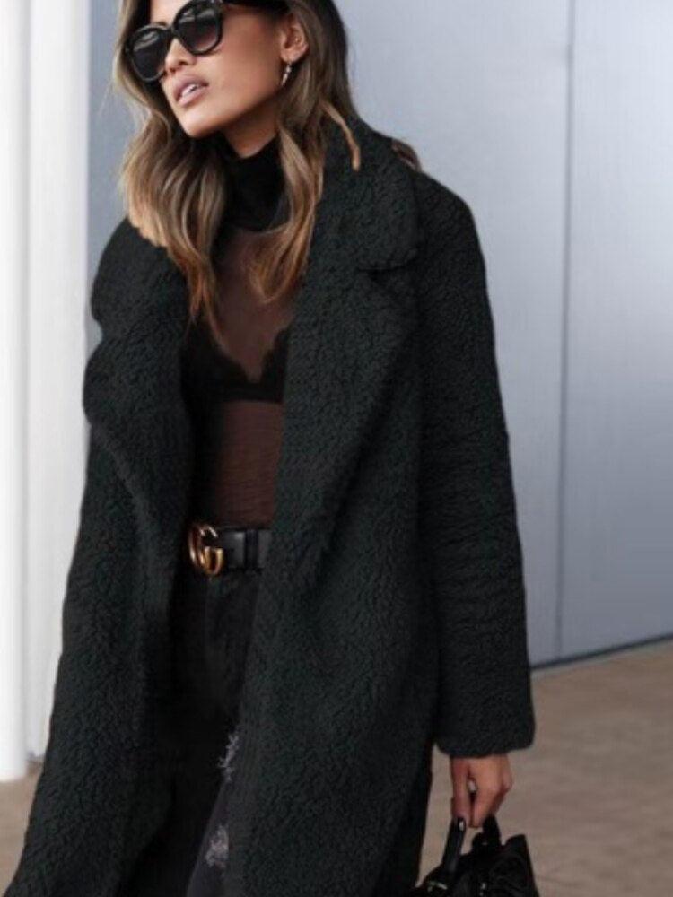 GR Hidden Pocket Teddy Coat