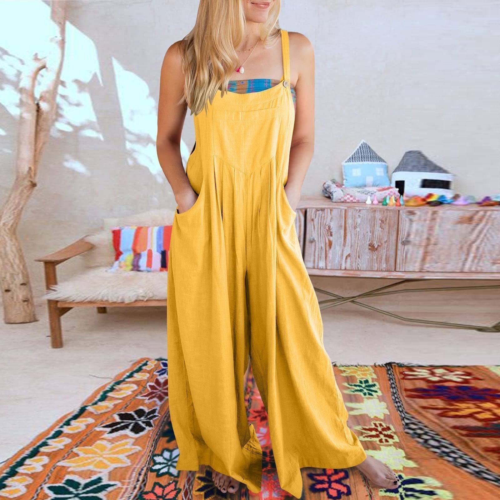 Rosabella™️ - Sleeveless Wide-Leg Jumpsuit