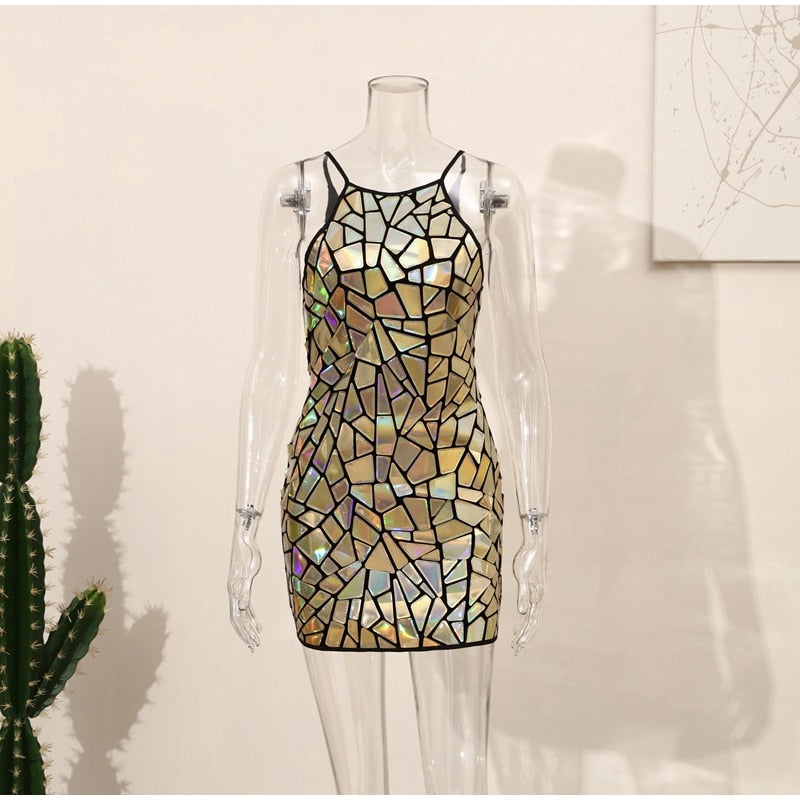 GR | Steh einfach da und starre Minikleid
