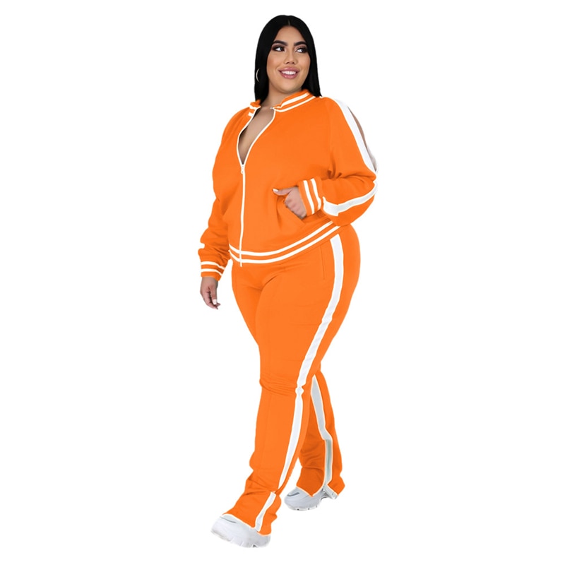 GR Cozy Complete Outfit: Plus-Size Sweatshirt and Jogging Pants Set
