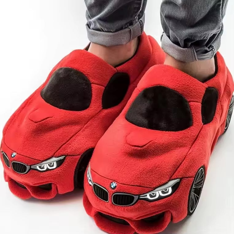 GR | Car-inspired design slippers with non-slip soles for maximum comfort