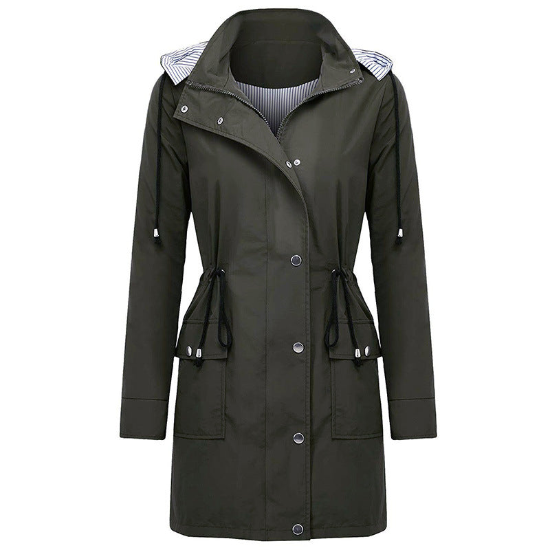 GR Wonder Hooded Waterproof Long Coat