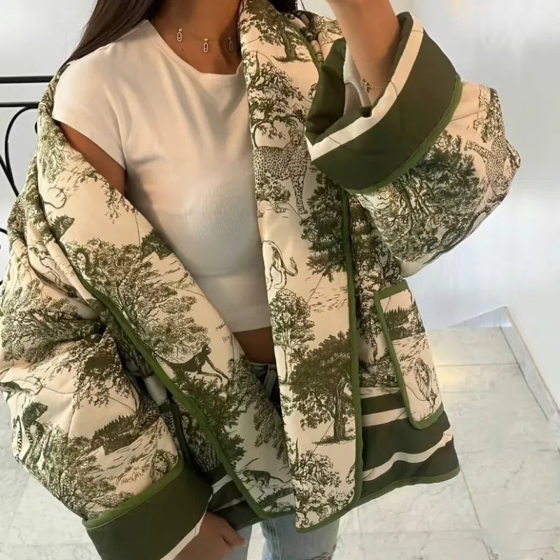 GR | Elegant floral patterned jacket