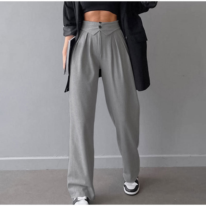 GR | Stilvolle High-Waist-Hose mit Falten