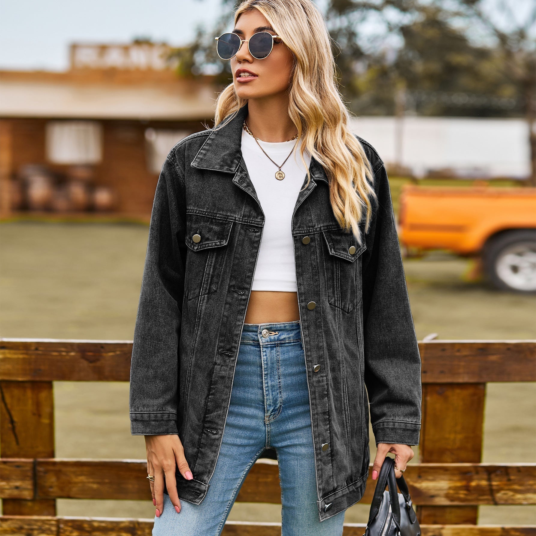 GR The vintage denim jacket under your coat