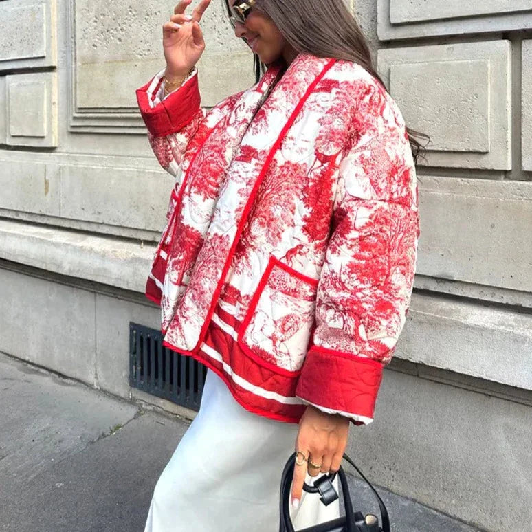 GR | Elegant printed jacket for women