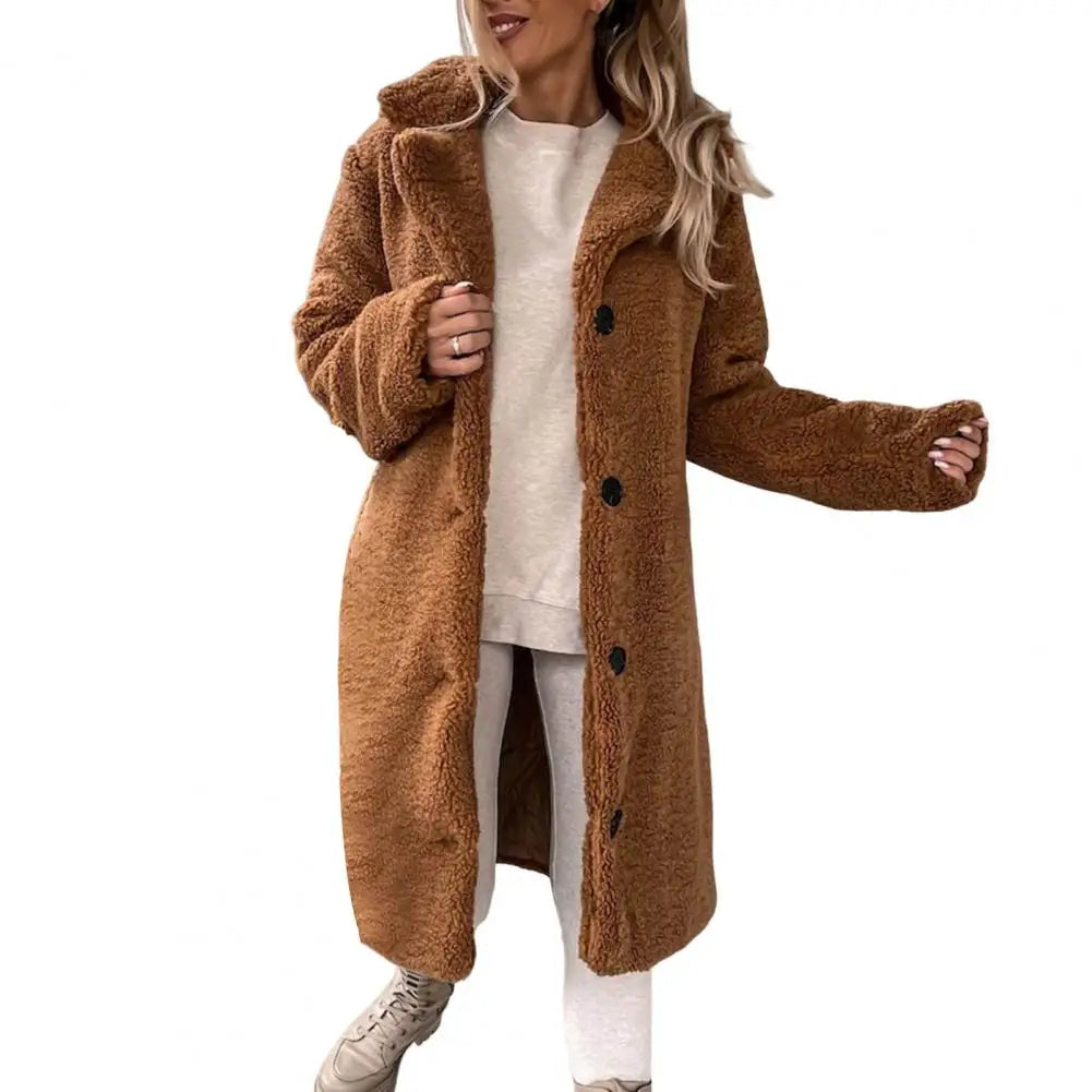 Plush overcoat