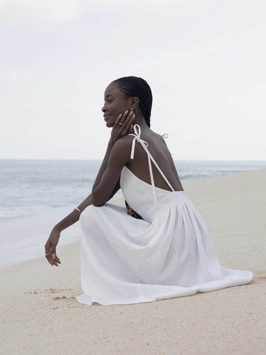 GR | Breathable Linen Summer Dress for Women