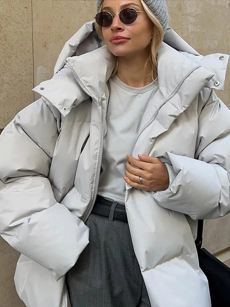 GR - Fashionable Oversized Women's Coat