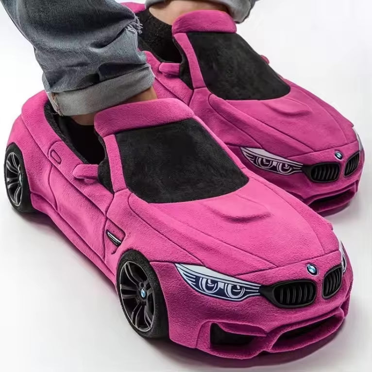 GR | Car-inspired design slippers with non-slip soles for maximum comfort