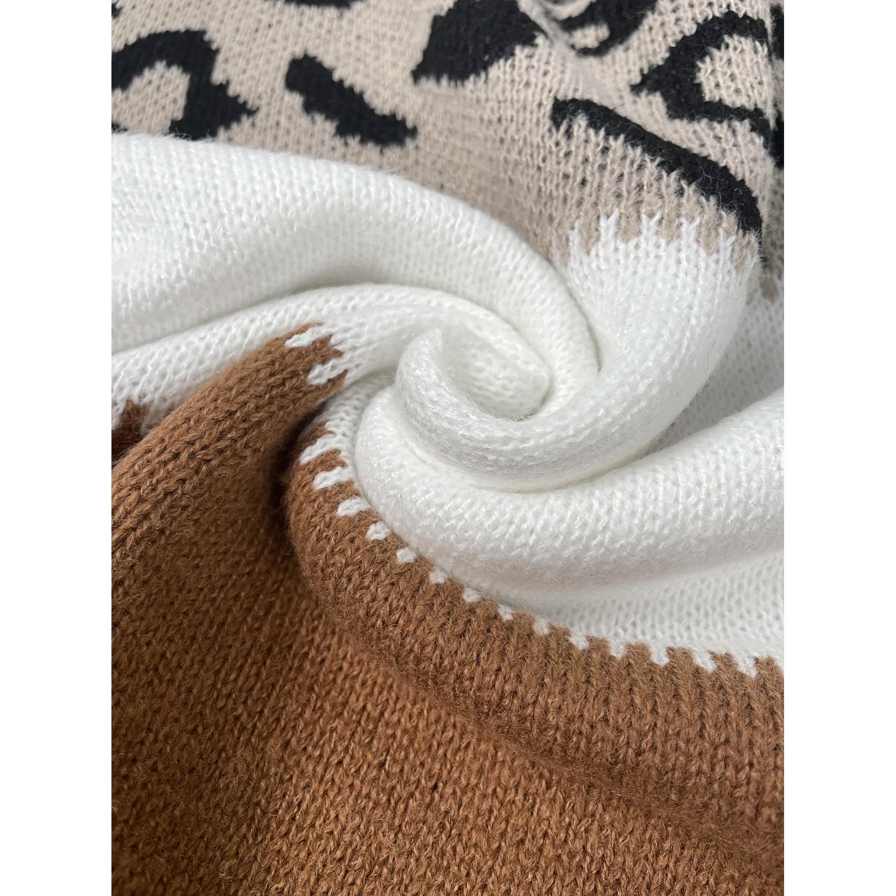 GR - Strickpullover Mit Leopardenmuster