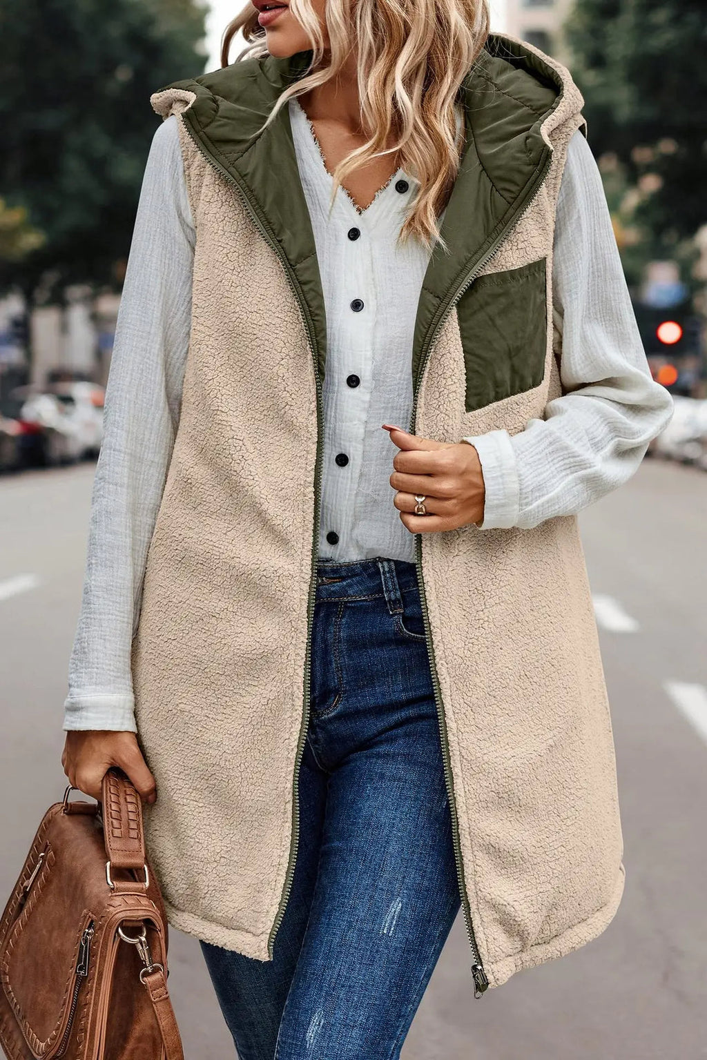 GR | Jamia Reversible Hooded Vest