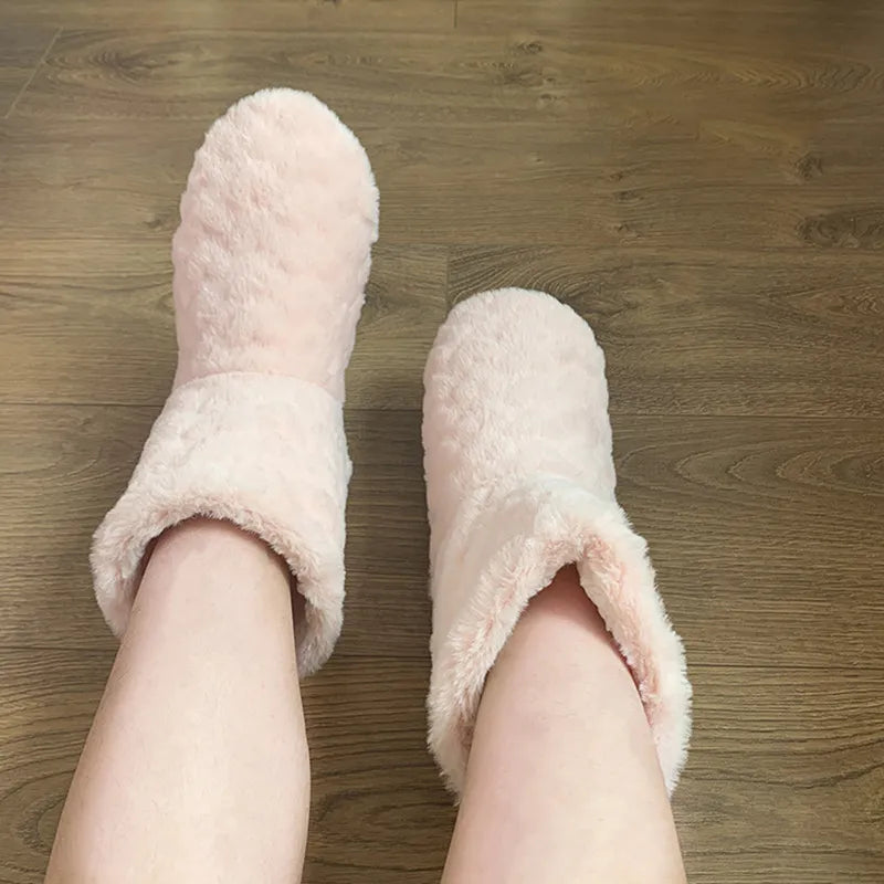 GR | Plush slippers - cozy fleece slippers