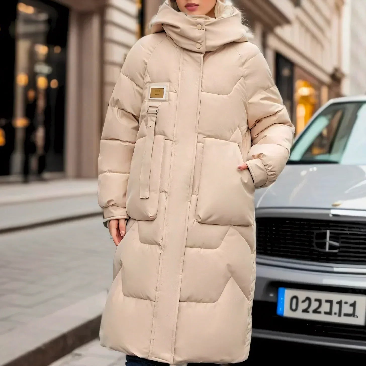 GR – Elegant long waterproof puffer jacket