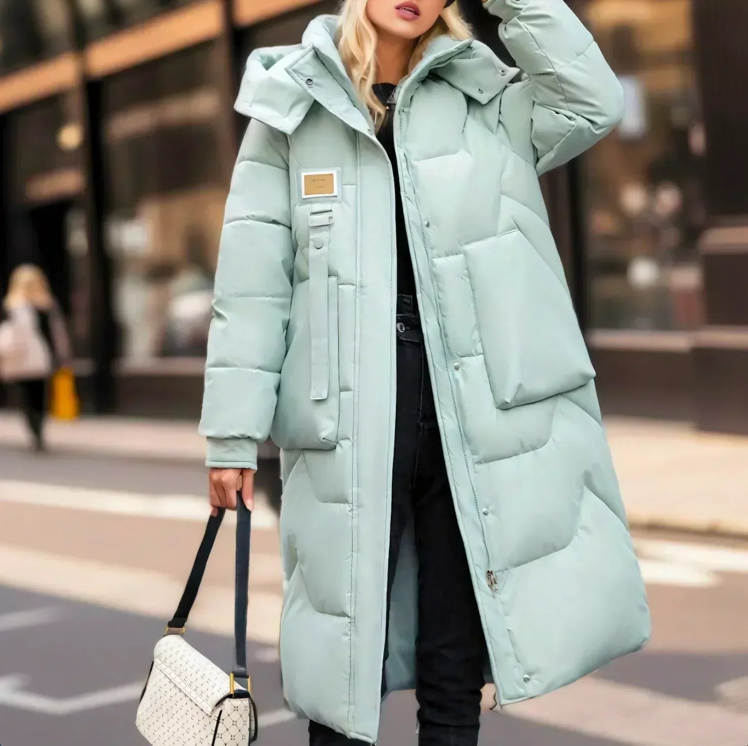GR | Elegant, Long, Waterproof Puffer Jacket