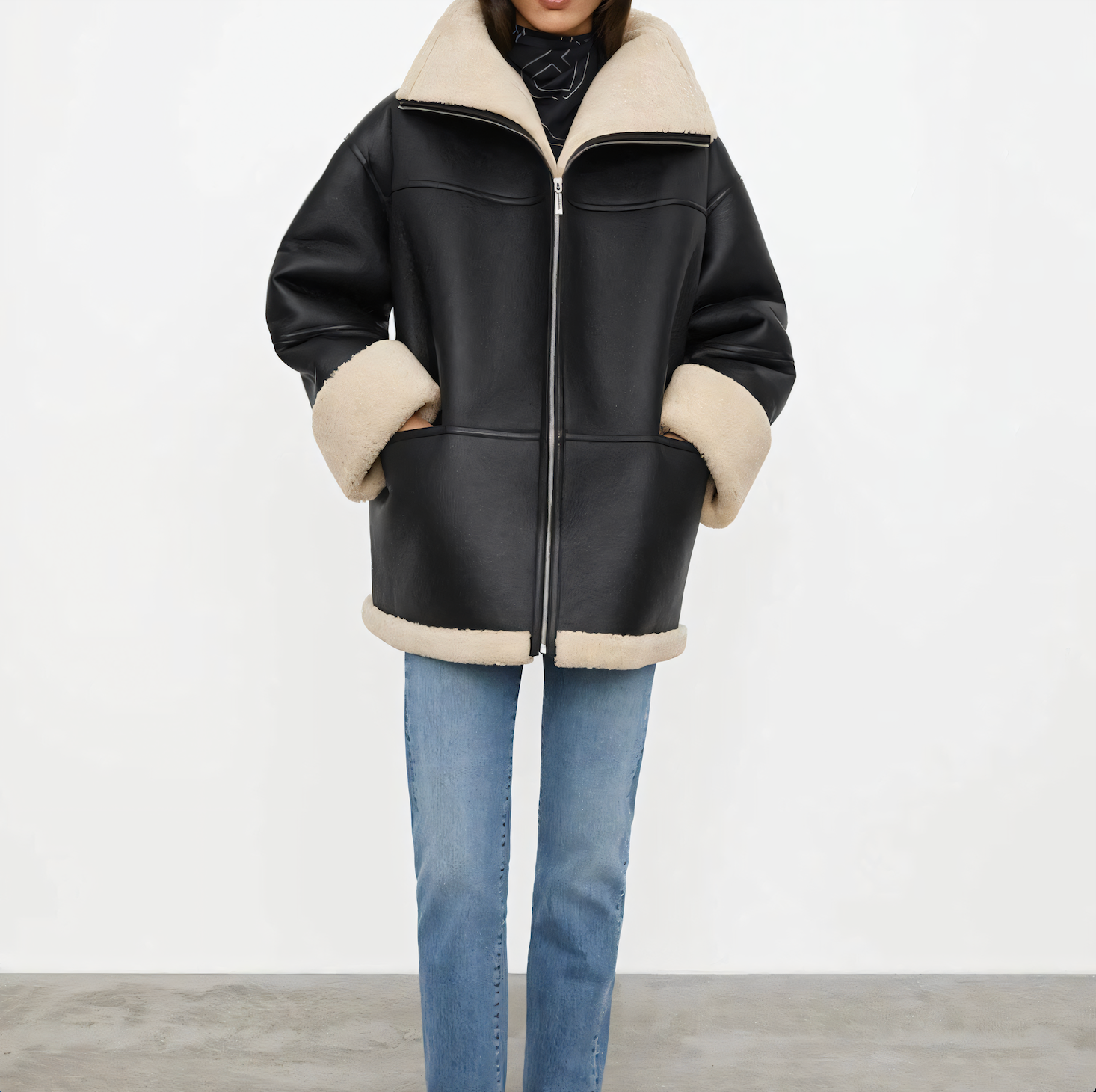 GR | Luxury winter jacket with fur lining